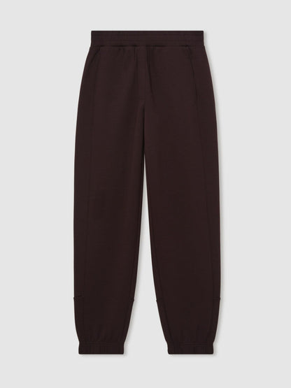 Reiss Sale - Tapered Elasticated-Waist Joggers in Plum