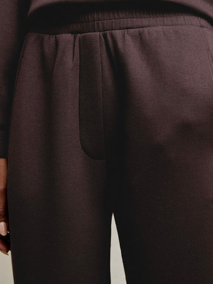 Reiss Sale - Tapered Elasticated-Waist Joggers in Plum