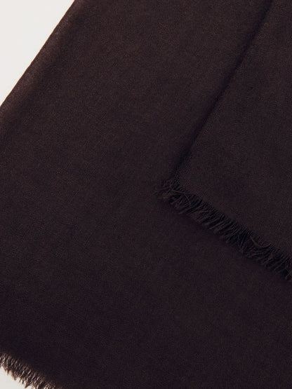 Reiss Sale - Wool-Cashmere Lightweight Scarf in Burgundy