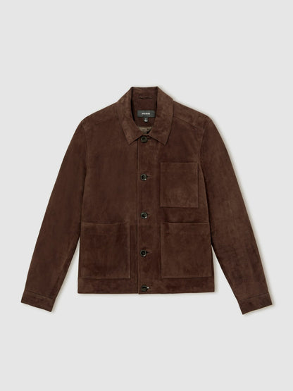 Reiss Value - Jacket in Chocolate Brown