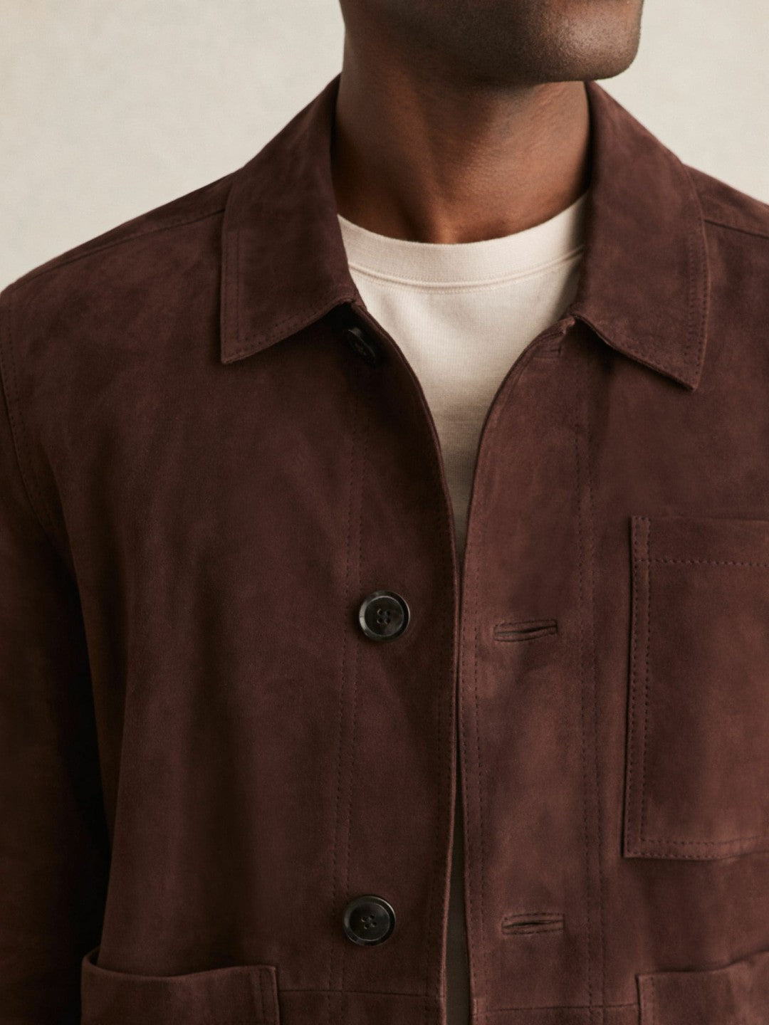 Reiss Value - Jacket in Chocolate Brown