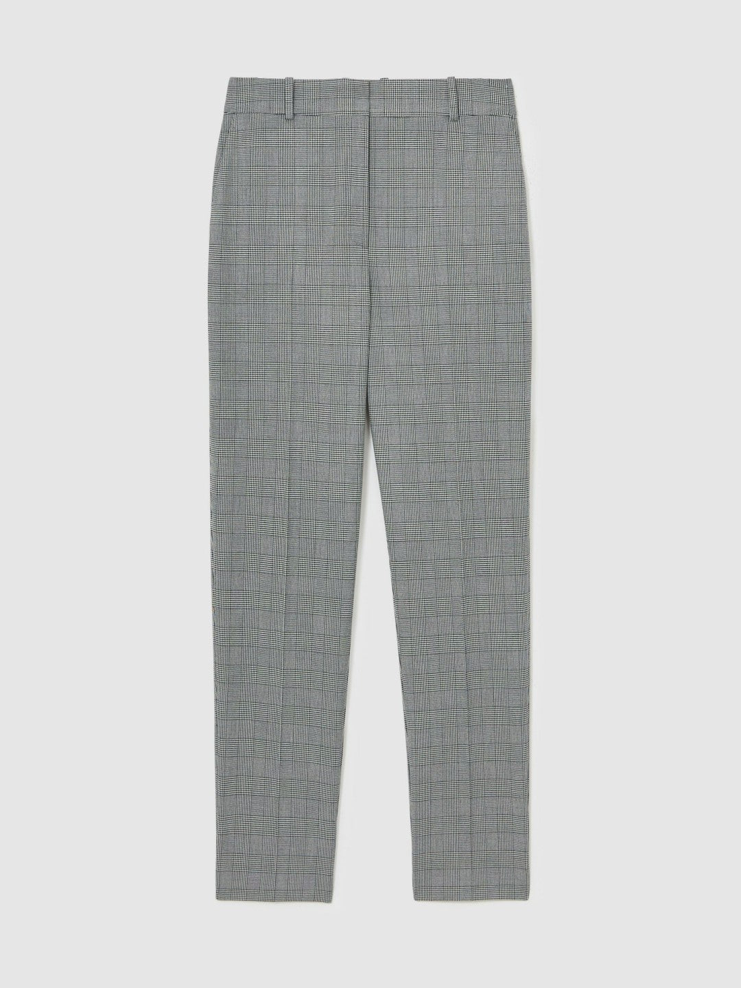 Reiss Popular Choice - Petite Check Slim-Fit Suit Trousers in Grey