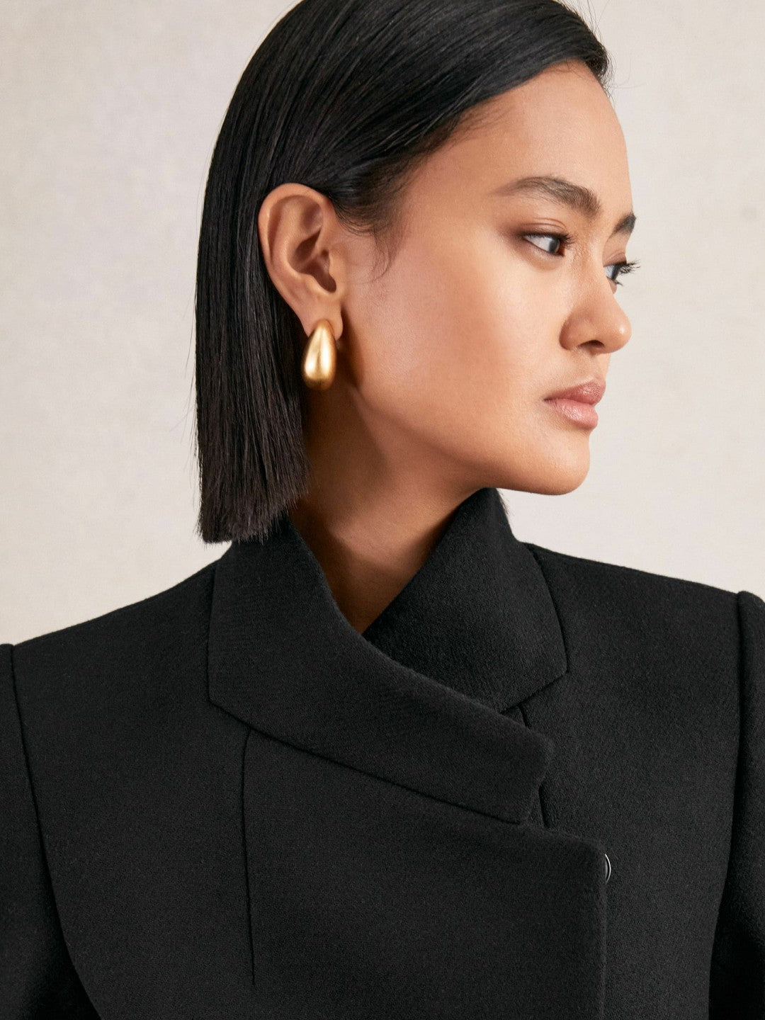 Reiss Deal - Coat in Black