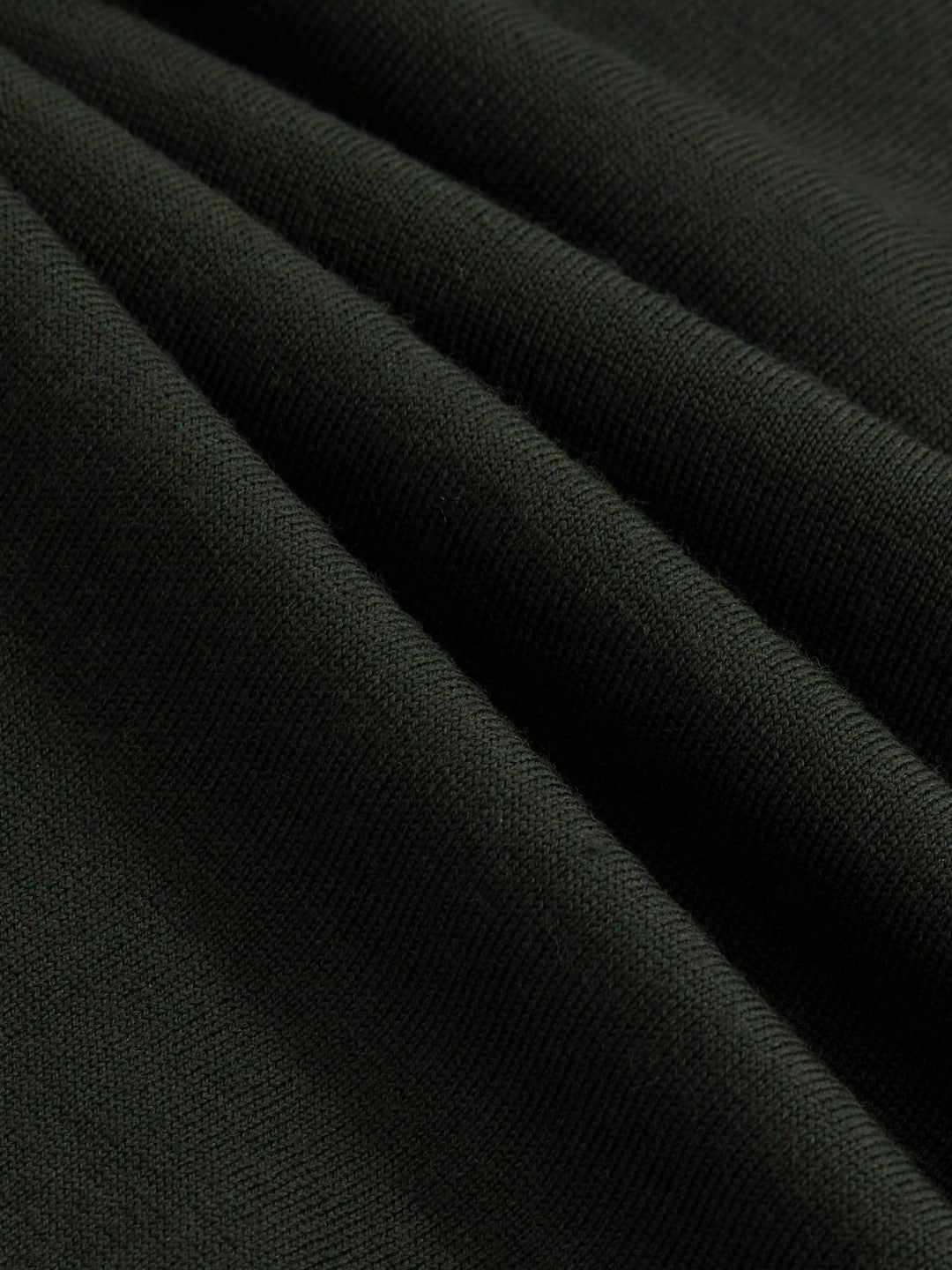 Reiss Merino Wool Half-Zip Jumper in Dark Military Green