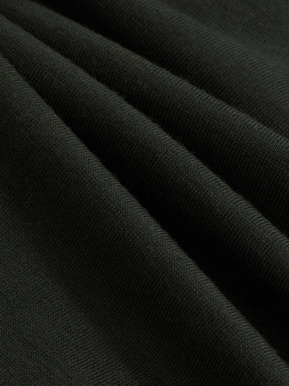 Reiss Merino Wool Half-Zip Jumper in Dark Military Green
