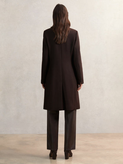 Reiss Sale - Petite Coat in Chocolate Brown