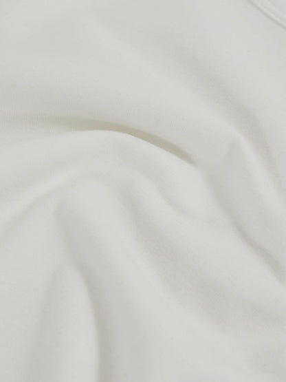Reiss Offer - Cotton Crew-Neck Long-Sleeve T-Shirt With Stretch in White