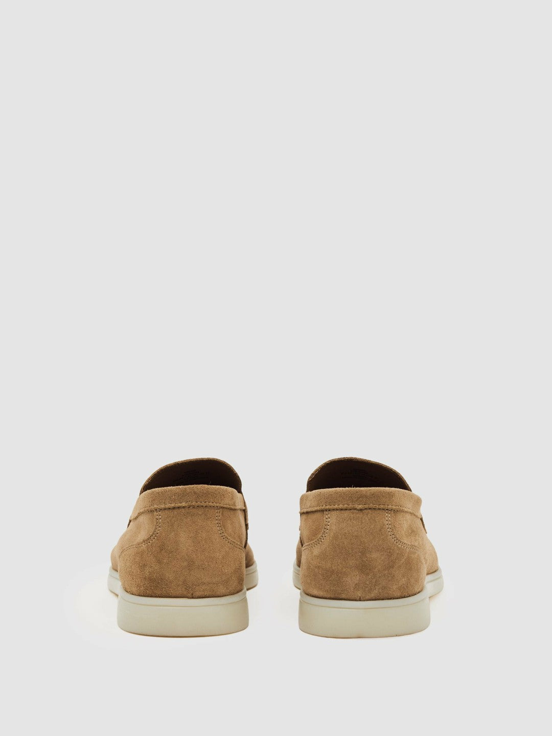 Reiss Best Seller - Suede Slip-On Loafers in Stone