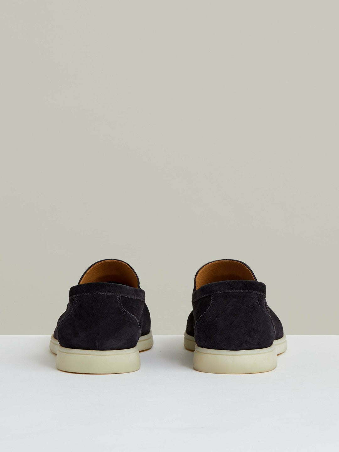 Reiss Sale - Suede Slip-On Loafers in Navy
