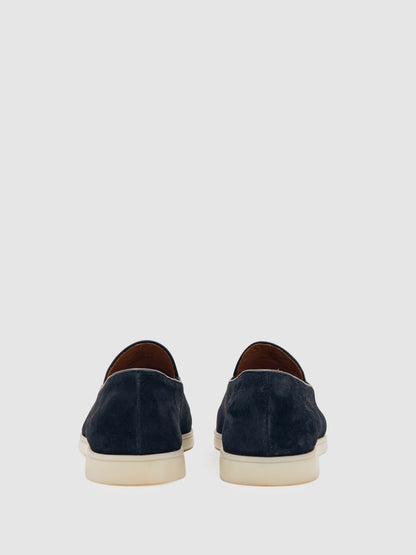 Reiss Best Seller - Suede Tassel Loafers in Navy