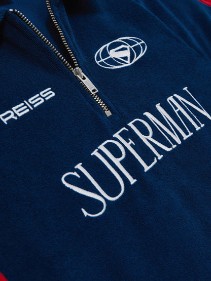 Reiss Savings - 9-13 yrs Superman Towelling Polo Shirt in Blue/Red