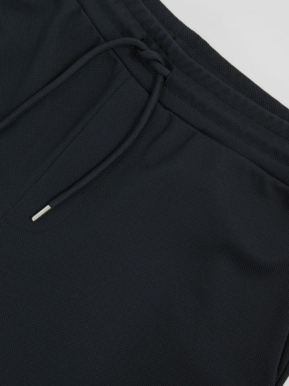 Reiss Offer - Textured Drawstring Shorts in Navy