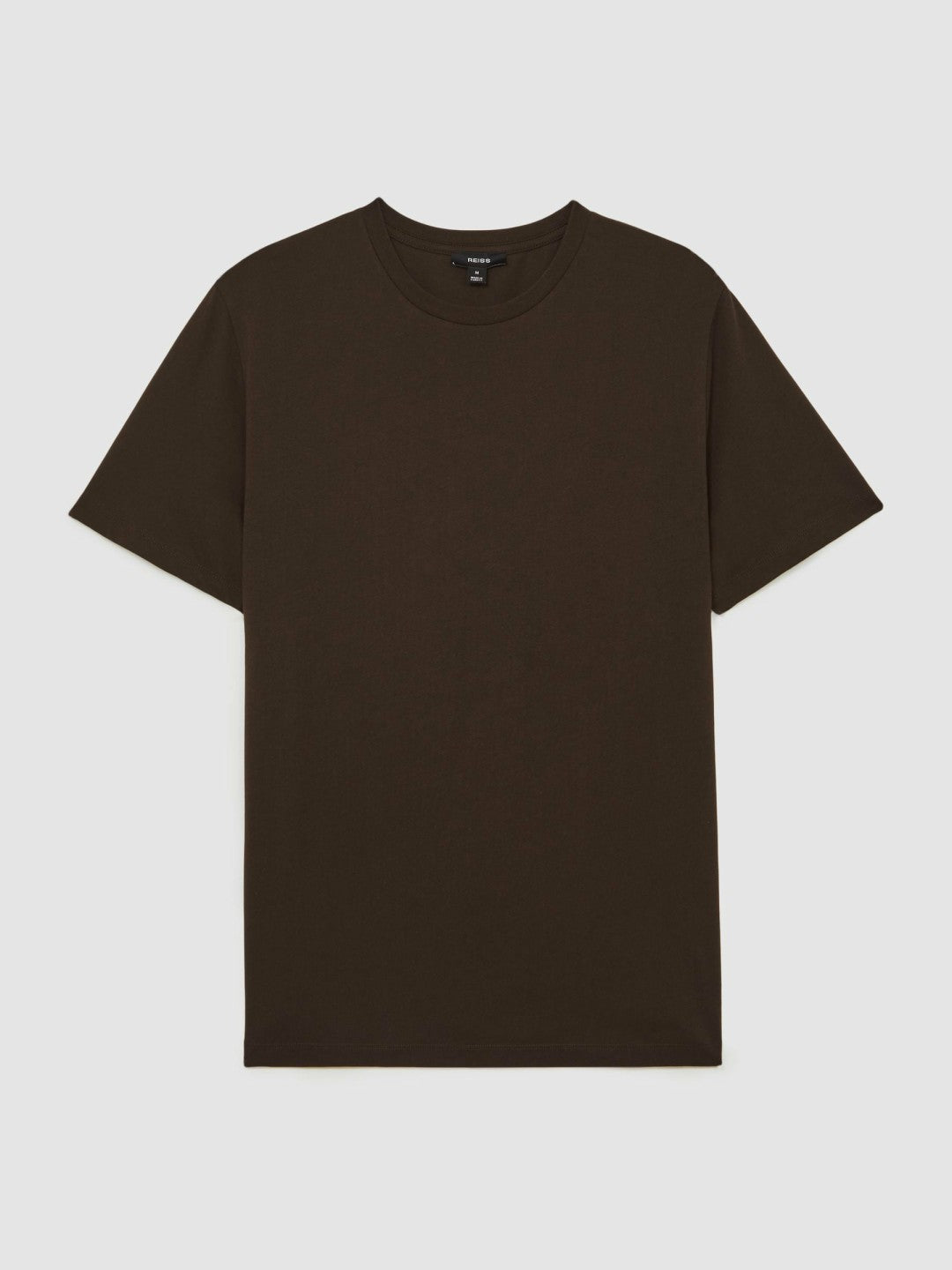 Reiss Offer - Cotton Crew Neck T-Shirt in Coco Brown