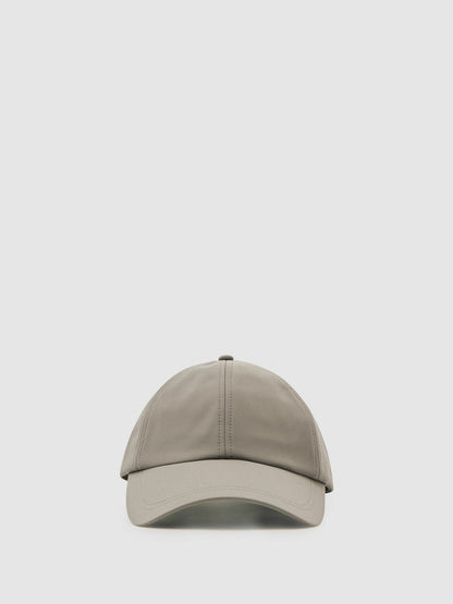 Reiss Value - Embroidered Logo Tech Baseball Cap in Mushroom Brown