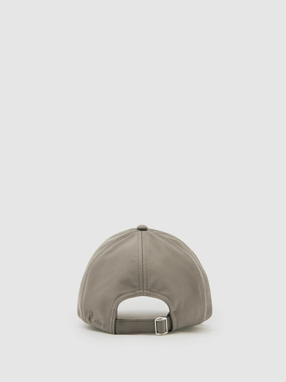 Reiss Value - Embroidered Logo Tech Baseball Cap in Mushroom Brown