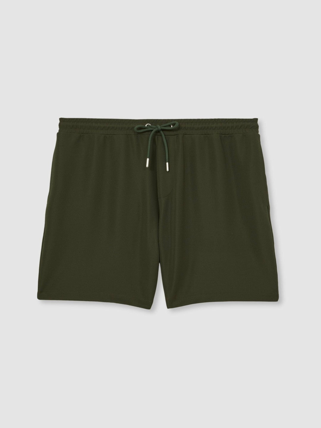 Reiss Value - Textured Drawstring Shorts in Green