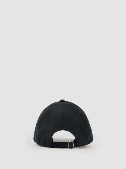 Reiss Deal - Embroidered Logo Tech Baseball Cap in Black
