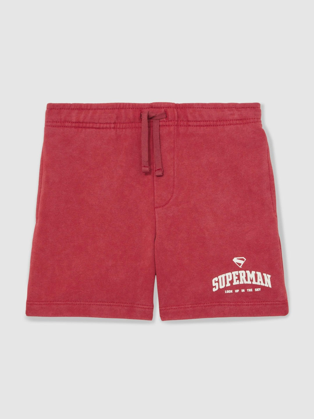 Reiss 3-9 yrs Superman Cotton Logo Shorts in Red