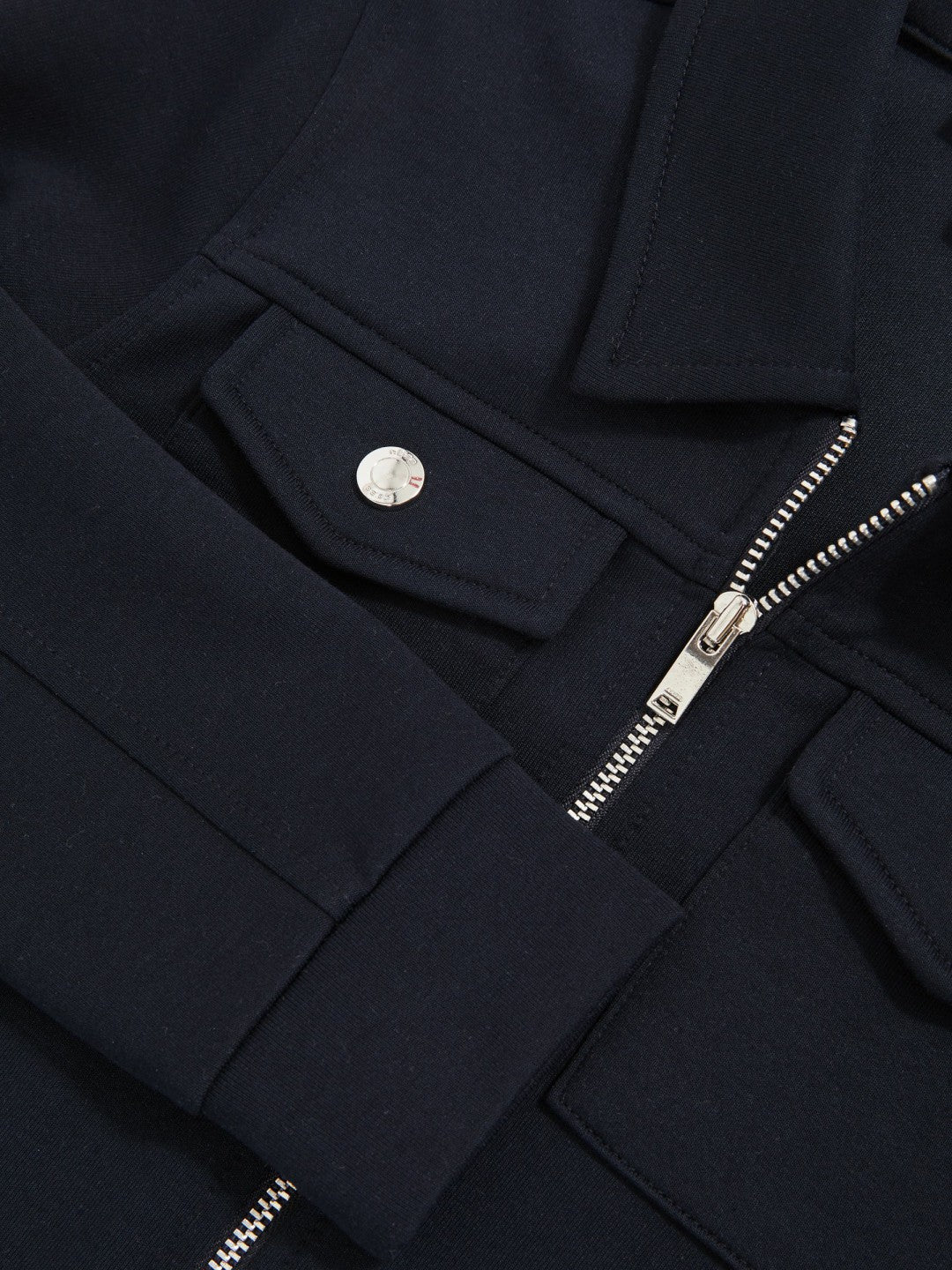 Reiss Popular Choice - 9-13 yrs Interlock Zip Through Overshirt in Navy Blue