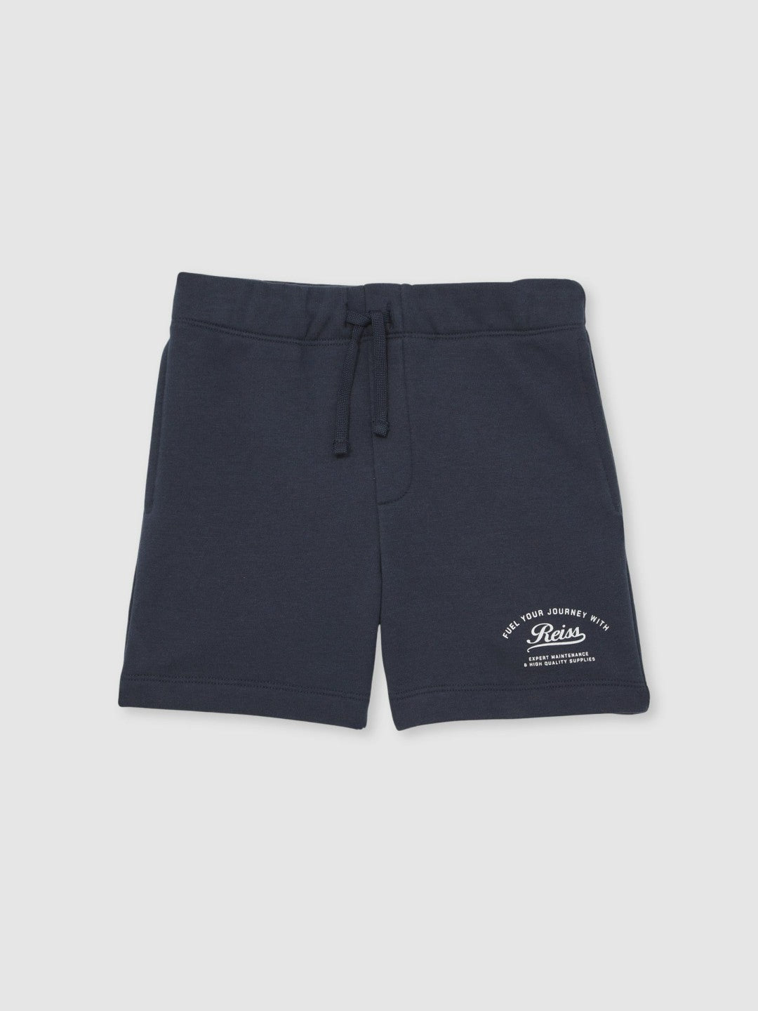 Reiss 9-13 yrs Cotton Blend Motor Cars Sweat Shorts in Washed Blue