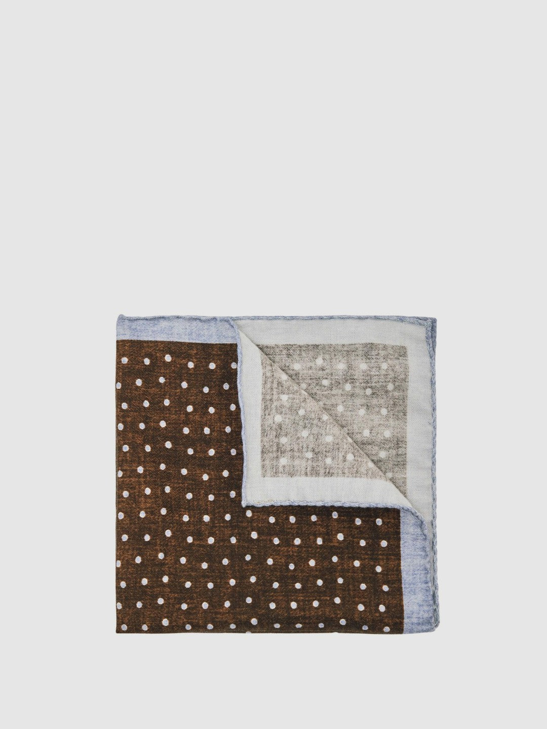 Reiss Deal - Pocket Squares in Chocolate Brown