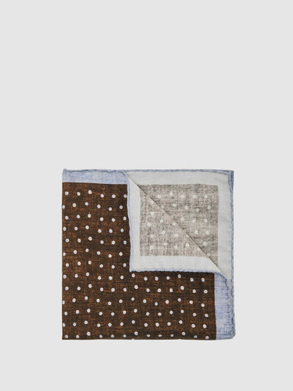 Reiss Deal - Pocket Squares in Chocolate Brown