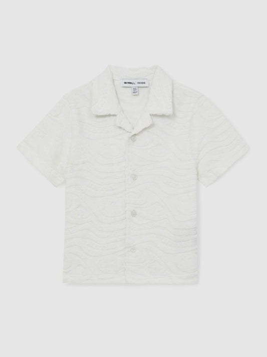 Reiss Featured - 13-14 yrs SmileyWorld Wave Texture Shirt in White