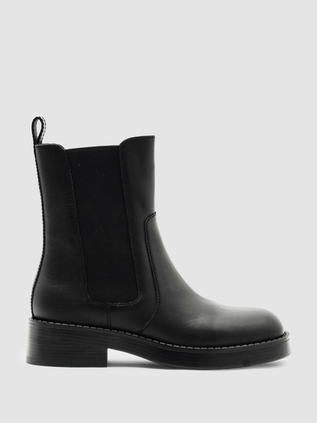Reiss Sale - Leather Chelsea Boots in Black