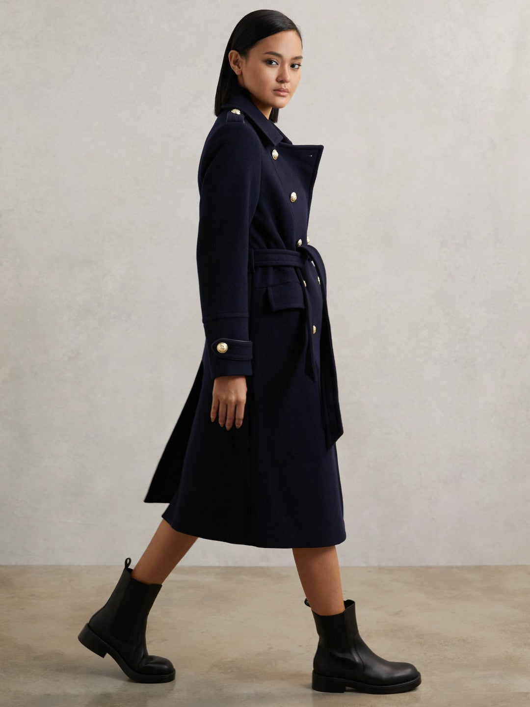 Reiss Sale - Leather Chelsea Boots in Black