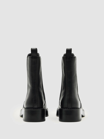 Reiss Sale - Leather Chelsea Boots in Black