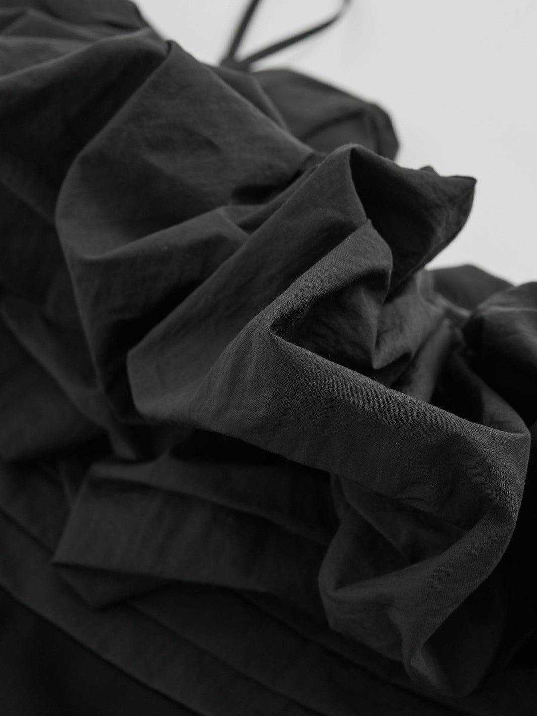 Reiss Sculptural Strapless Mini Dress in Black