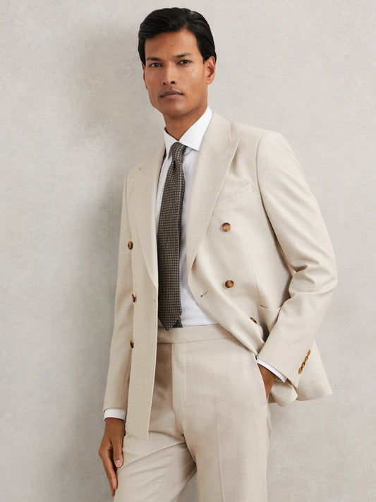 Reiss Deal - Suit Jacket in Stone