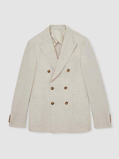 Reiss Deal - Suit Jacket in Stone