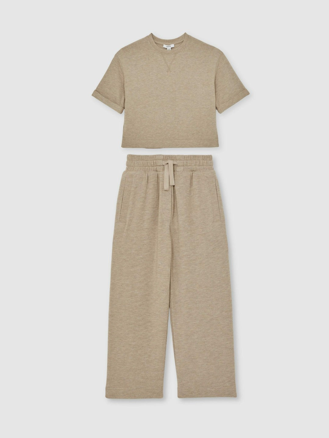 Reiss 9-13 yrs Top And Trousers Lounge Set in Oatmeal