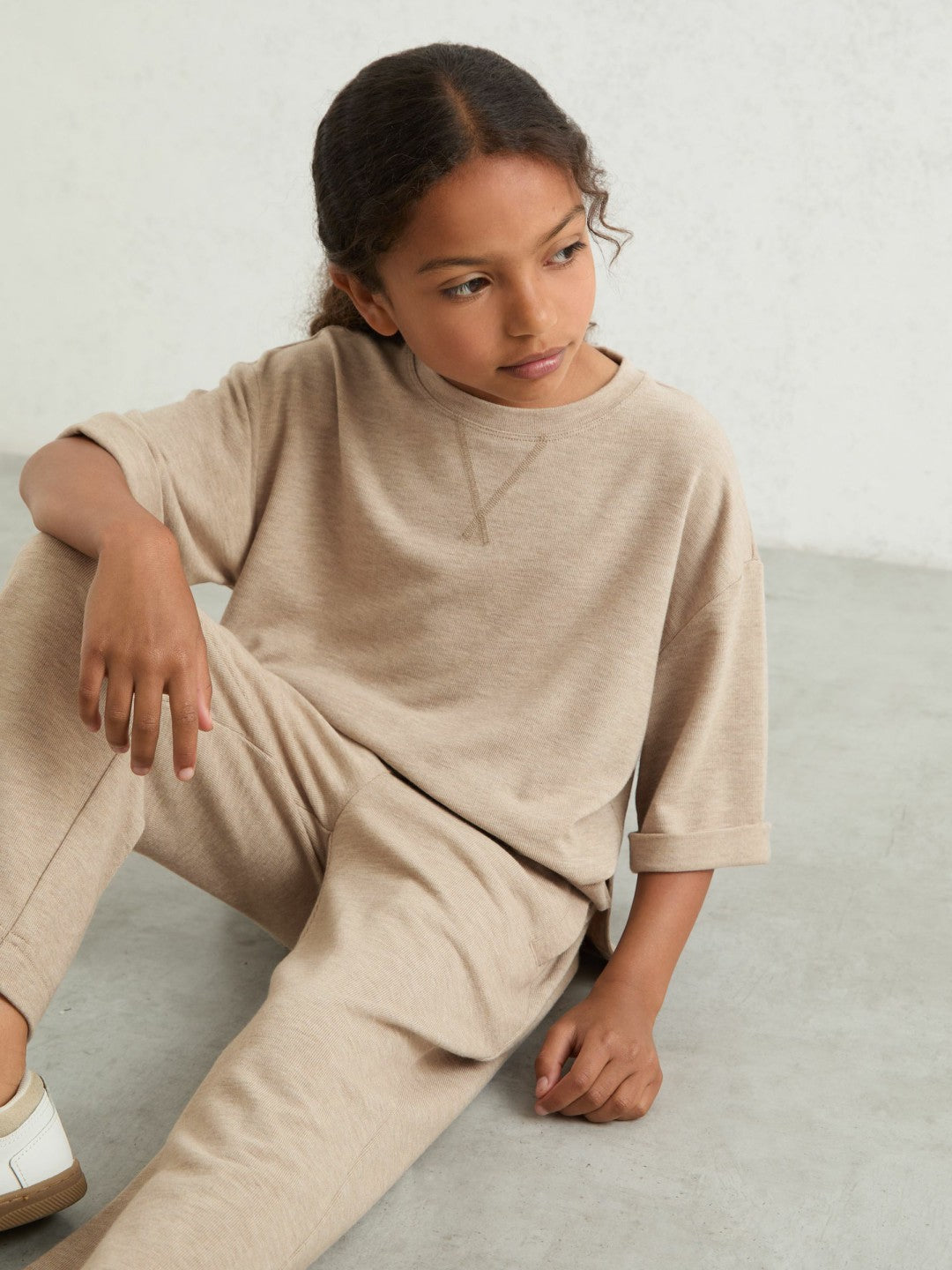 Reiss 9-13 yrs Top And Trousers Lounge Set in Oatmeal