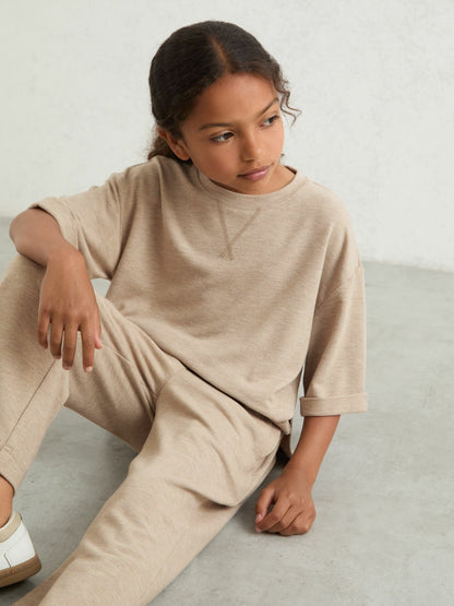 Reiss 9-13 yrs Top And Trousers Lounge Set in Oatmeal