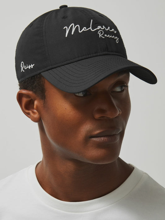 Reiss Value - Unisex Fit McLaren Racing Logo Embroidered Cap in Black