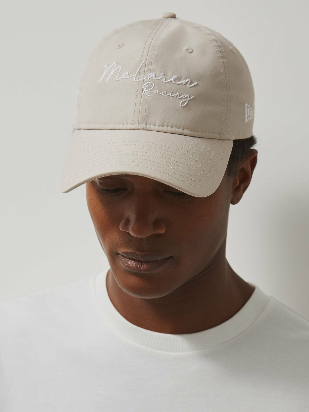 Reiss Affordable - McLaren Racing Logo Embroidered Cap Unisex Fit in Stone