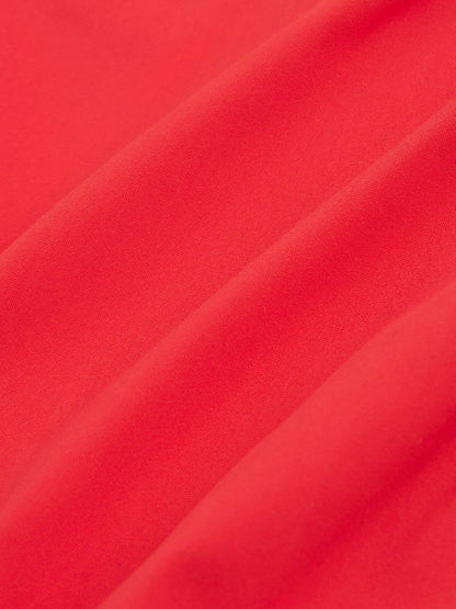 Reiss Offer - High Cut Bikini Bottoms in Coral Red