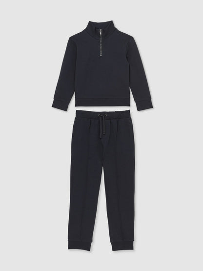 Reiss Savings - 9-13 yrs Interlock Sweatshirt and Trousers Set in Navy Blue