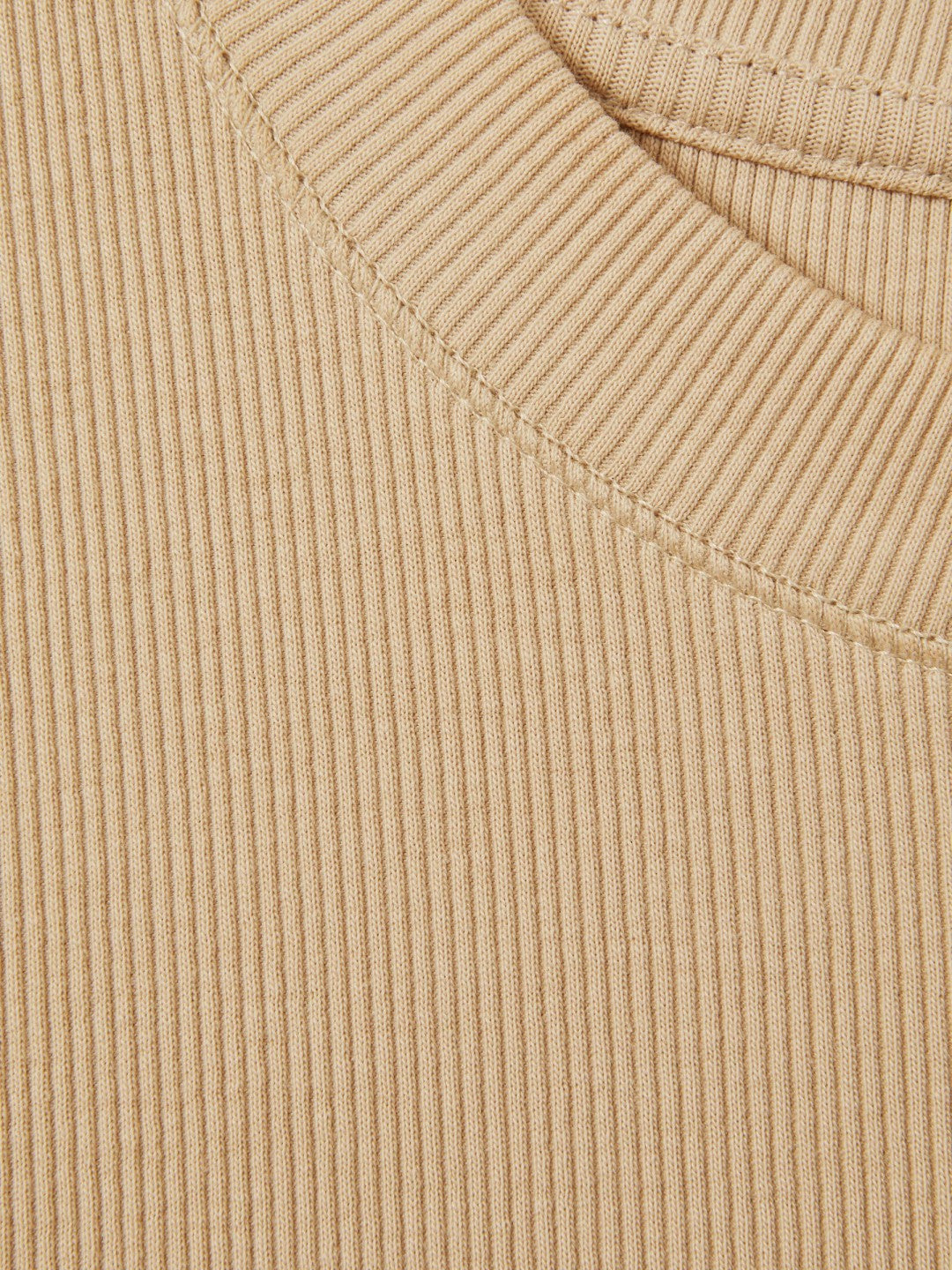 Reiss Affordable - Fine-Rib Ruched Vest Top in Camel