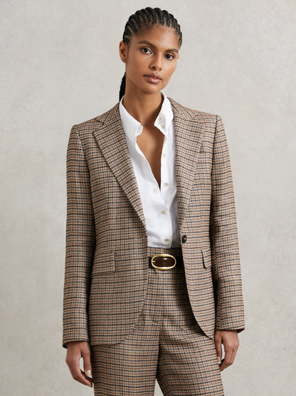 Reiss Popular Choice - Jacket in Neutral Check