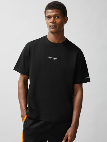 Reiss McLaren F1 Team Lando-Print T-Shirt Unisex Fit in Black