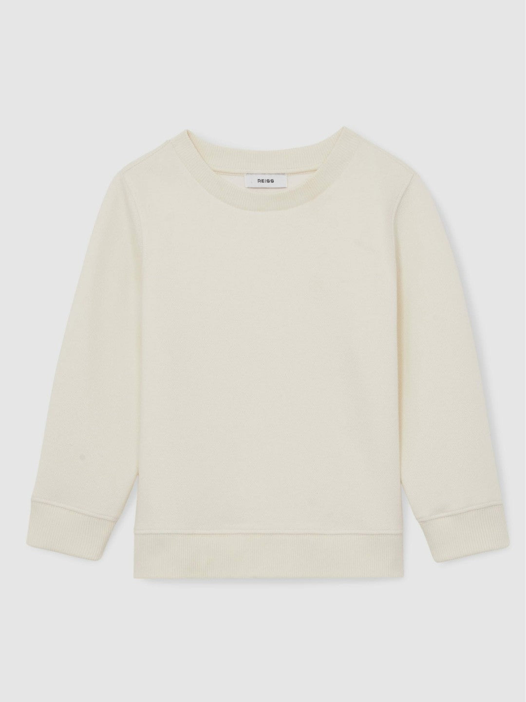 Reiss Savings - 9-13 yrs Cotton-Blend Textured Sweatshirt in Off White