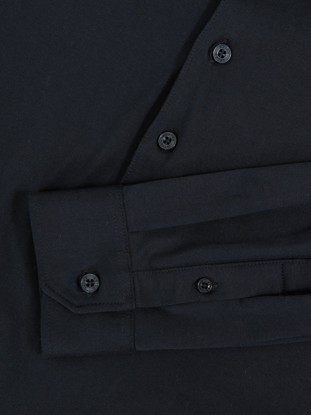 Reiss Featured - Cotton-Jersey Long Sleeve Polo Shirt in Navy