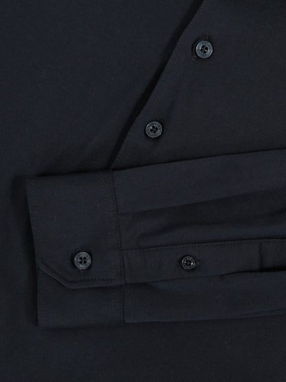 Reiss Featured - Cotton-Jersey Long Sleeve Polo Shirt in Navy