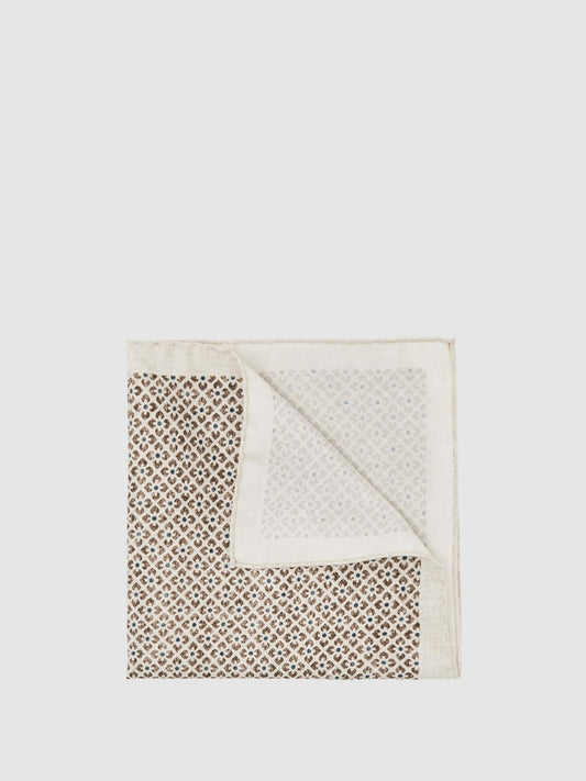 Reiss Value - Pocket Square in Oatmeal Melange