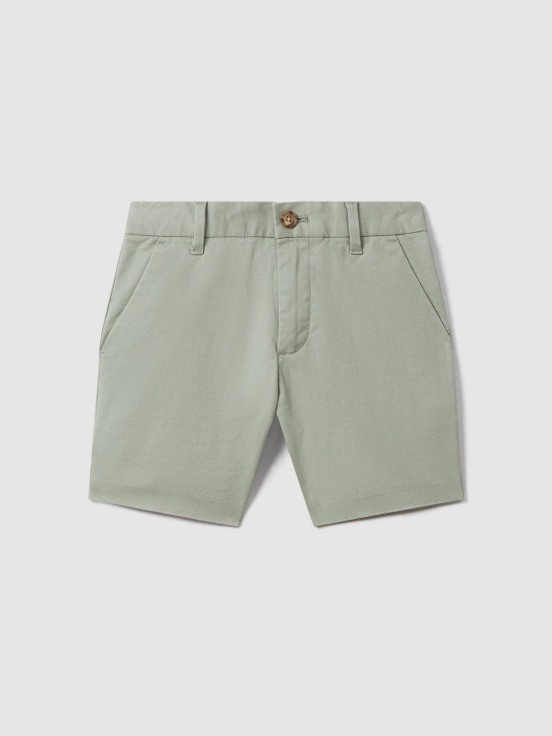 Reiss 3-9 yrs Cotton Chino Shorts with Stretch in Pistachio