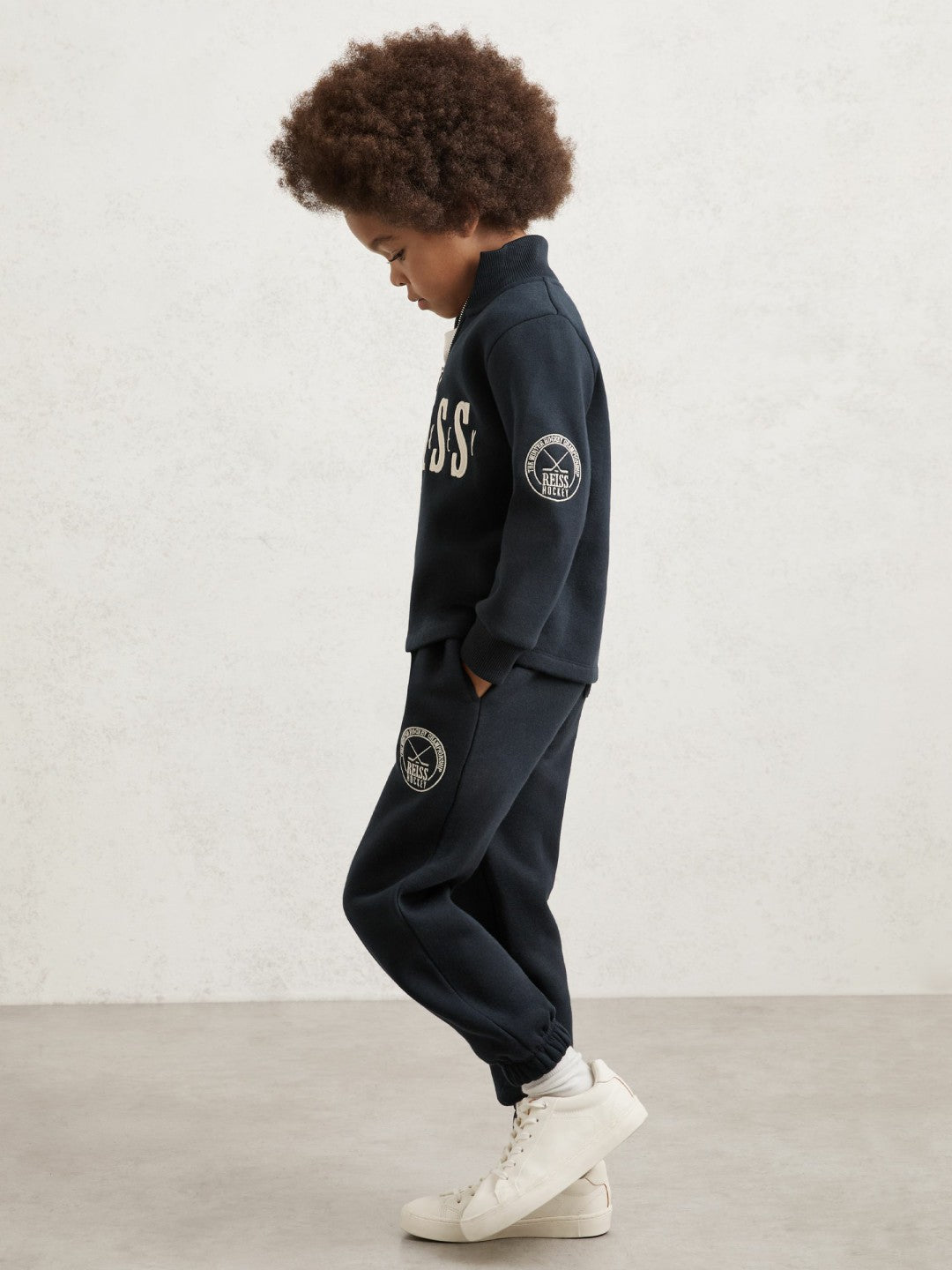 Reiss Featured - 13-14 yrs Hockey Joggers in Navy