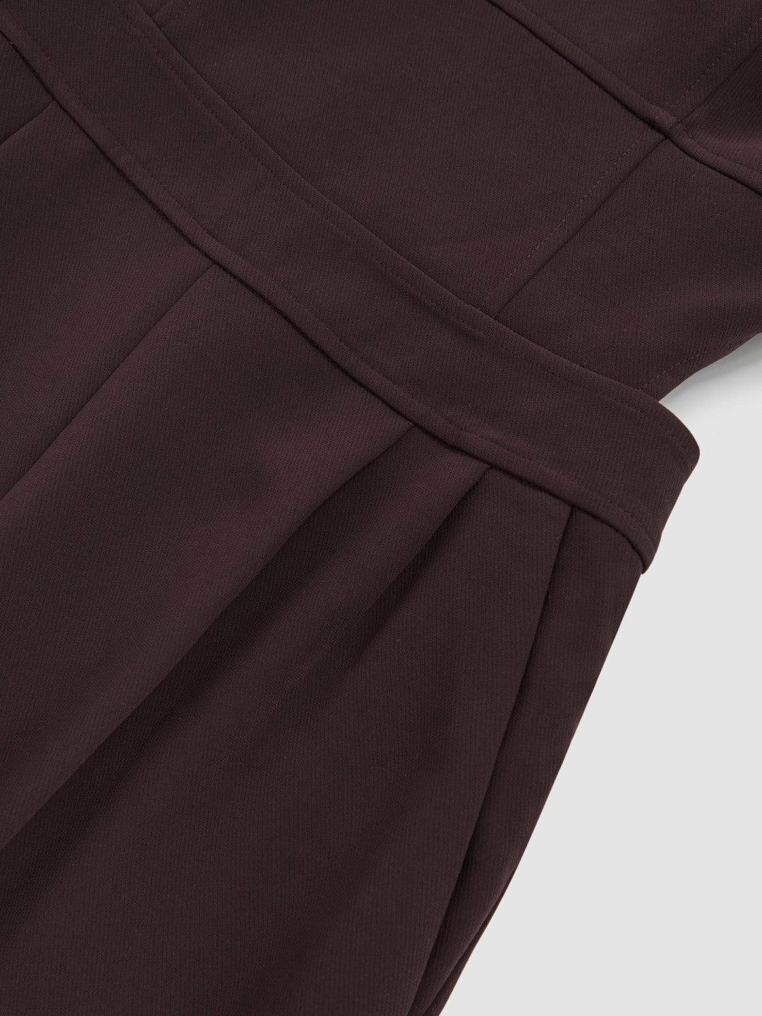 Reiss Wide-Leg Cut-Out Jumpsuit in Burgundy